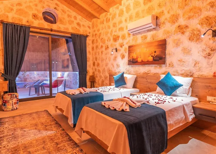 Havuzu Disaridan Goeruenmeyen Jakuzili Oezel Havuzlu Lueks 别墅